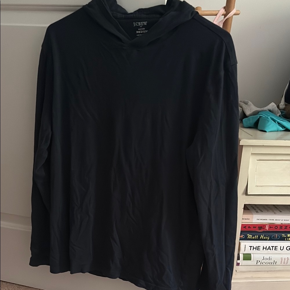 J-Crew Navy Lightweight Long-sleeve Pullover Medium
